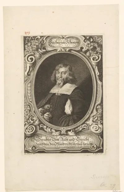 Portret van Zacharias Schoapp