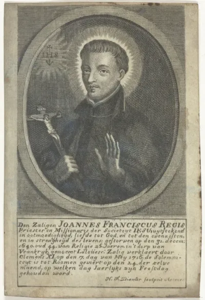 Portret van zalige Johannes Franciscus Régis