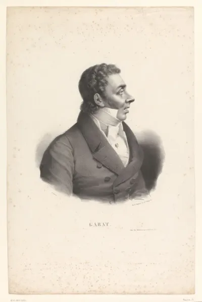 Portret van zanger Pierre-Jean Garat