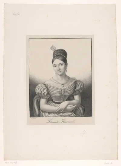 Portret van zangeres Fortunata Marinoni