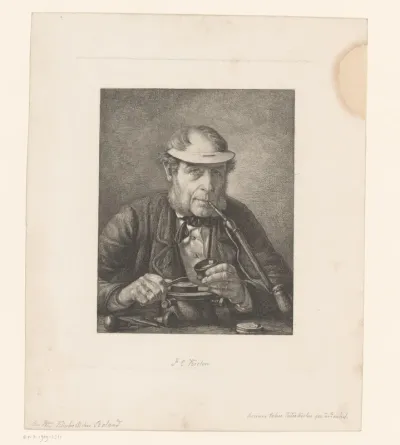 Portret van zijn vader F.C. Krohn