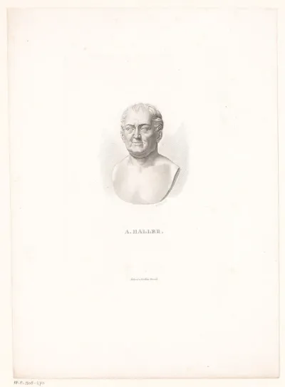 Portretbuste van Albrecht Haller