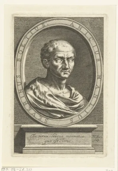 Portretbuste van Anicius Manlius Severinus Boëthius