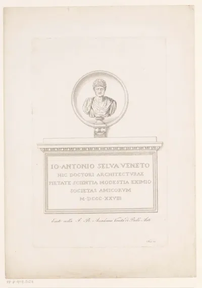 Portretbuste van architect Gian Antonio Selva