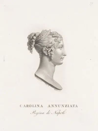 Portretbuste van Carolina Bonaparte