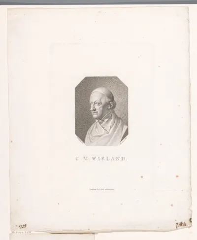 Portretbuste van Christoph Martin Wieland