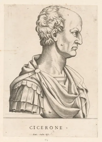 Portretbuste van filosoof Cicero