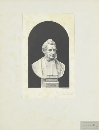 Portretbuste van Friedrich Anton Wilhelm Miquel