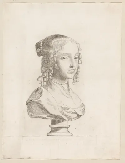 Portretbuste van Henriëtta Anne van Engeland
