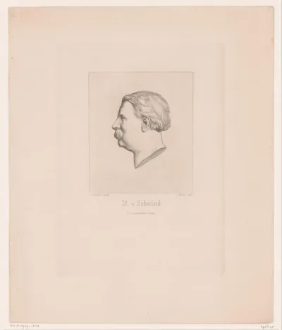 Portretbuste van Moritz von Schwind