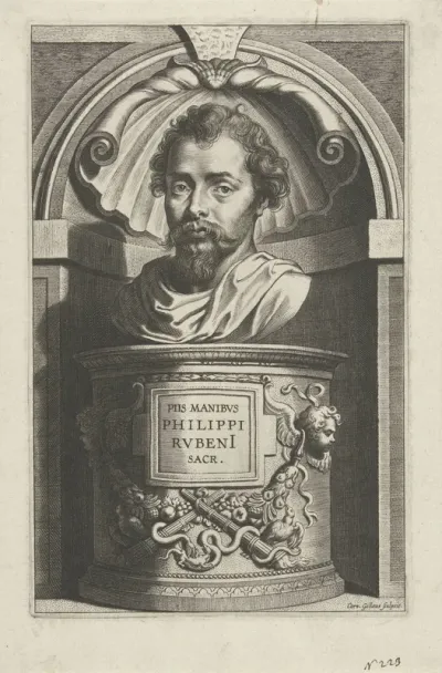 Portretbuste van Philip Rubens, oudheidkundige en filoloog