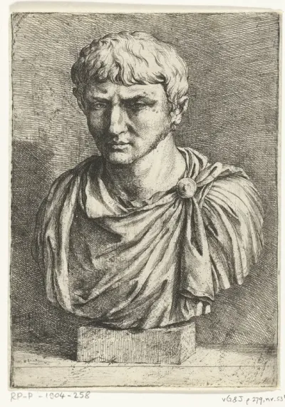 Portretbuste van Pompeius of Augustus
