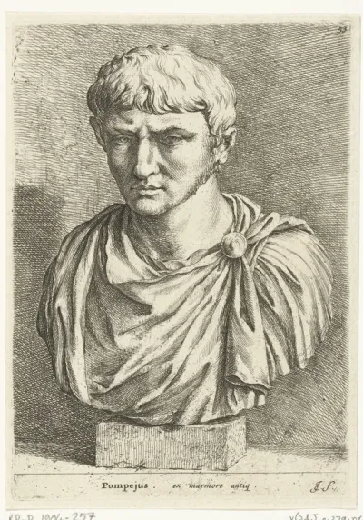 Portretbuste van Pompeius of Augustus