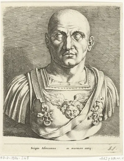 Portretbuste van Publius Cornelius Scipio Africanus