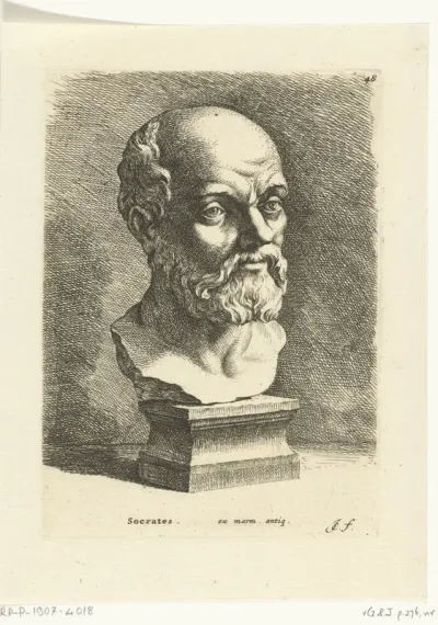 Portretbuste van Socrates