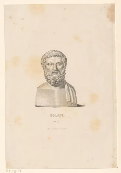 Portretbuste van Solon van Athene