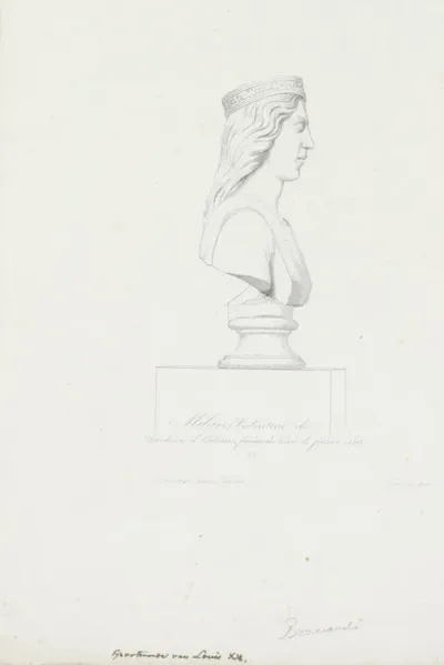 Portretbuste van Valentina Visconti