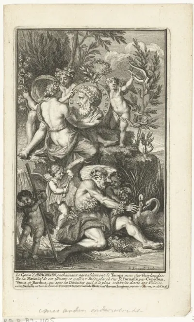 Portretmedaillon van Anakreon