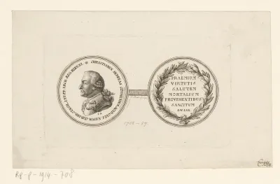 Portretmedaillon van Christian Andreas Cothenius