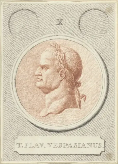 Portretmedaillon van Vespasianus, Romeins keizer