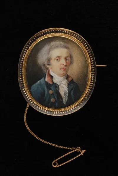Portretminiatuur van een man