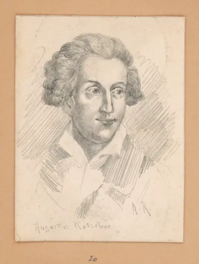 Portrétna štúdia Augusta v. Kotzebue