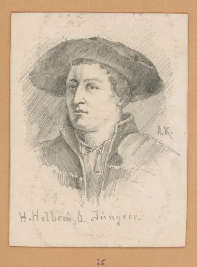 Portrétna štúdia H. Holbeina mladšieho