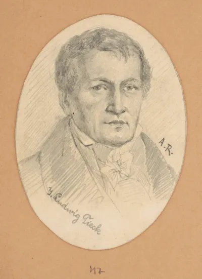 Portrétna štúdia J. Ludwiga Tiecka