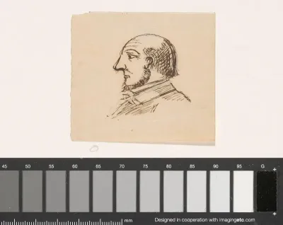 Portretschets van onbekende