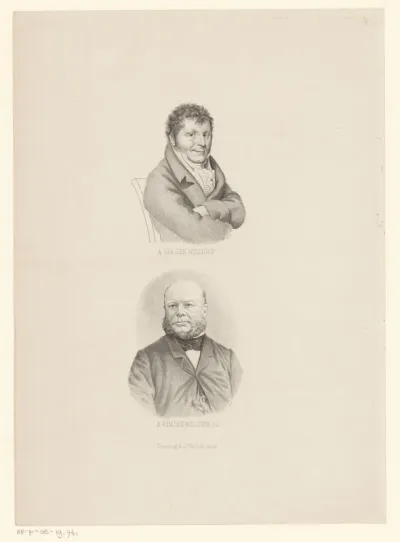 Portretten van Adriaan van der Willigen en Adriaan van der Willigen Pz.
