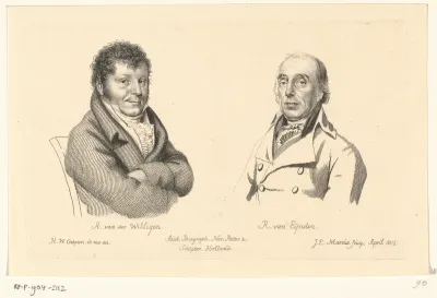 Portretten van Adriaan van der Willigen en Roeland van Eynden
