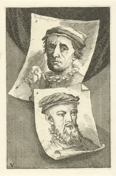 Portretten van Allaert Claesz en Barend Dircksz