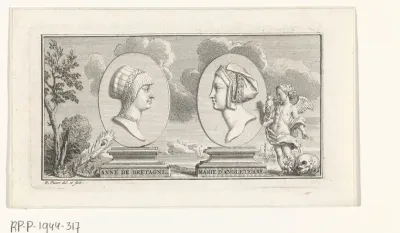 Portretten van Anna van Bretagne en Maria Tudor