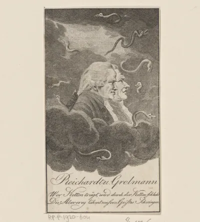Portretten van Carl Ludwig Wilhelm Grolman en Heinrich August Ottokar Reichard
