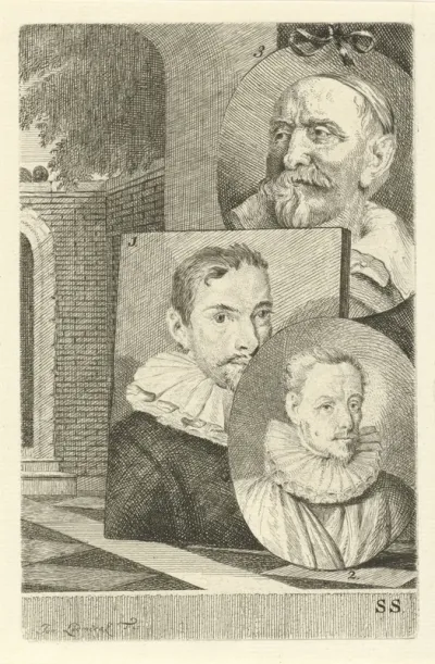 Portretten van Cornelis Jacobsz. Delff, Gheraert Verspronck en Jan Snellinck