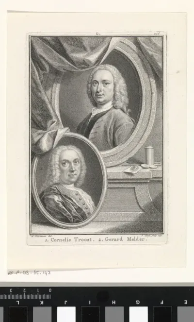 Portretten van Cornelis Troost en Gerard Melder