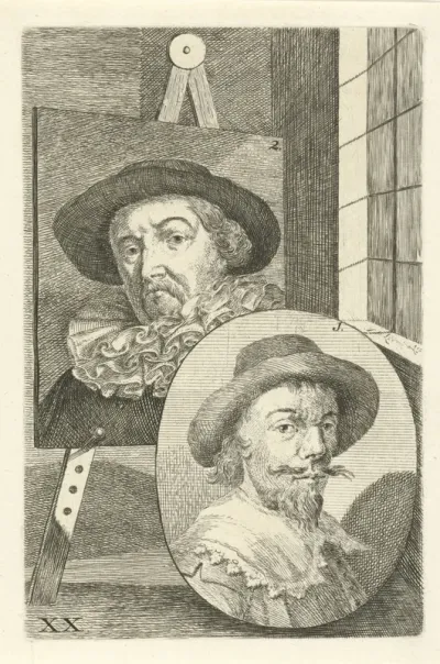Portretten van David Vinckboons en Jacob van Mosscher
