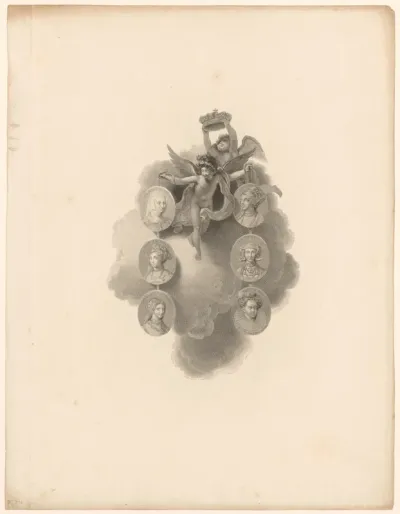Portretten van de zes echtgenotes van Hendrik VIII, koning van Engeland