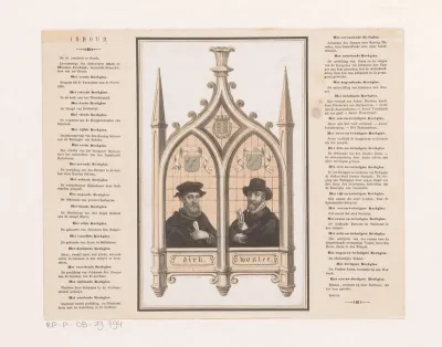 Portretten van Dirck en Wouter Pietersz. Crabeth