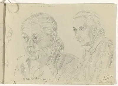 Portretten van Dora en Titia Gorter