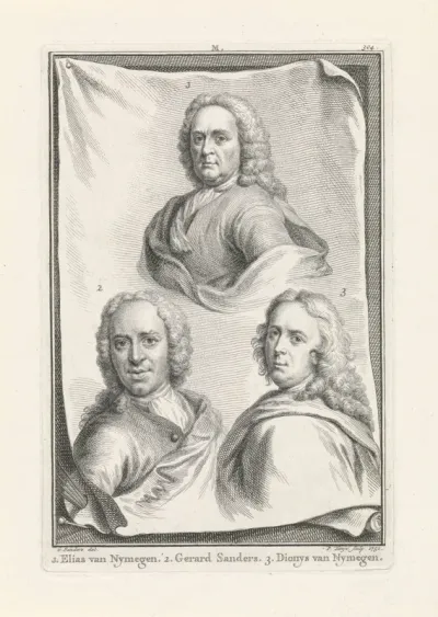 Portretten van Elias van Nijmegen, Gerard Sanders en Dionys van Nijmegen