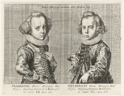 Portretten van Frederik III en Ulrich van Denemarken