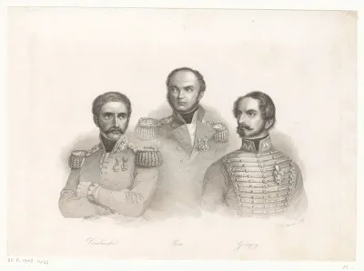 Portretten van Henryk Dembiński, Józef Bem en Artúr Görgei