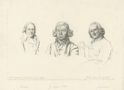 Portretten van Jacobus Buys, Izaak Schmidt en Jurriaan Andriessen