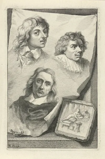 Portretten van Jan Lievens, Anthonie Palamedesz. en Erasmus Quellinus