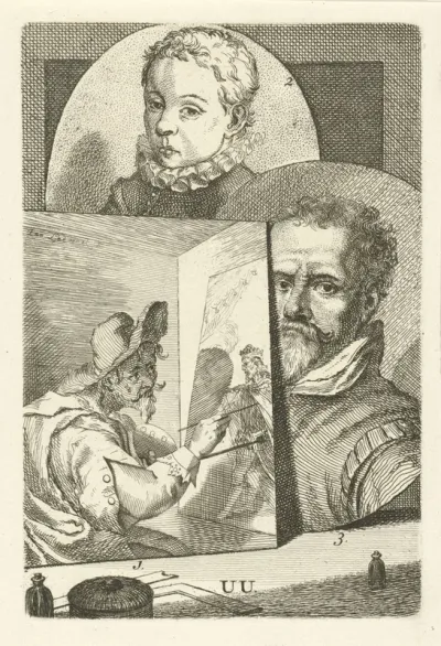 Portretten van Joachim Wtewael, Zacharias Dolendo en Hendrik de Keyser I