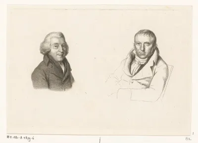 Portretten van Joannes Wilmet en Johannes Kinker