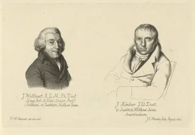 Portretten van Joannes Wilmet en Johannes Kinker