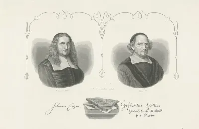 Portretten van Johannes Cocceius en Gisbertus Voetius