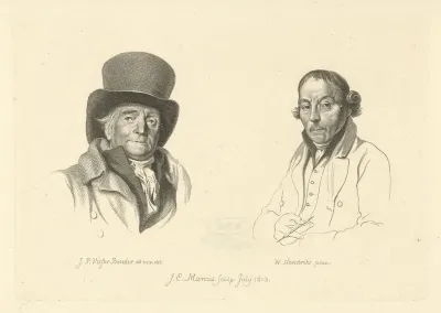 Portretten van Johannes Petrus van Horstok en Warner Horstink